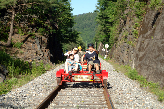 강원도 정선의 레일바이크