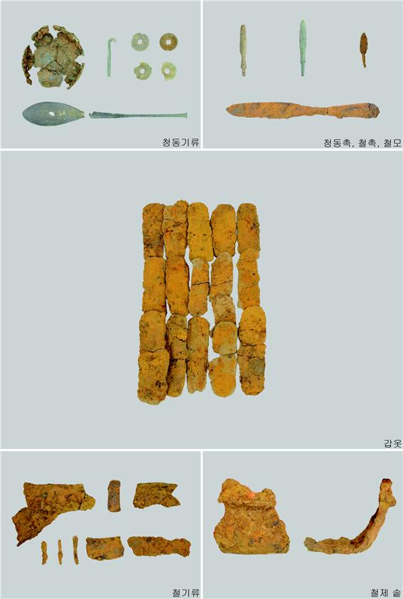 출토된 유물들
