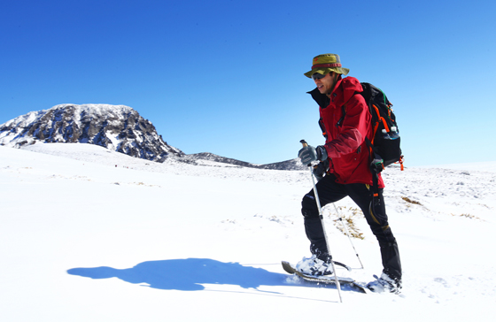 한라산 설원에서 만나는 설국 트레킹 '스노우 슈잉'