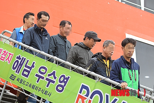 무사히 제주로 귀환한 20명의 '세월호' 제주도민 생존자들 <사진출처/ Joins=뉴시스>