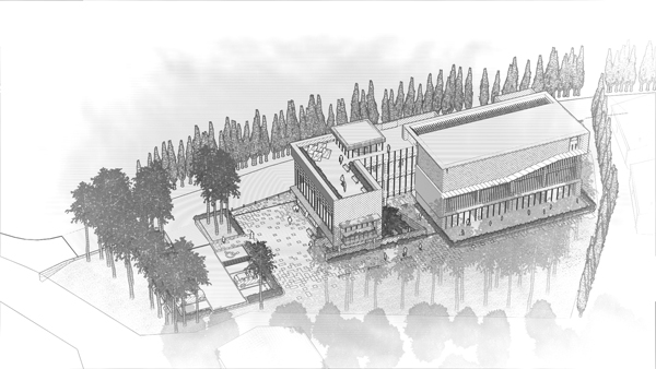 제주 근로자종합복지관 건축설계공모에서 당선작으로 선정된 '(주)종합건축사사무소 선건축'의 작품